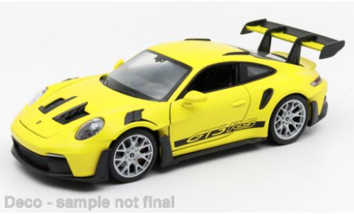 Véhicule miniature Porsche Cayenne turbo jaune MONDO MOTORS